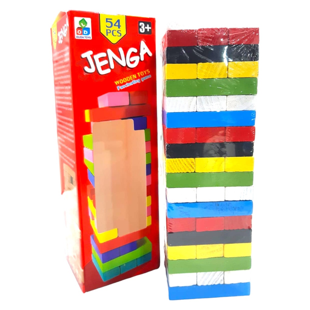 Multicolor Jenga Tower Game Blocks